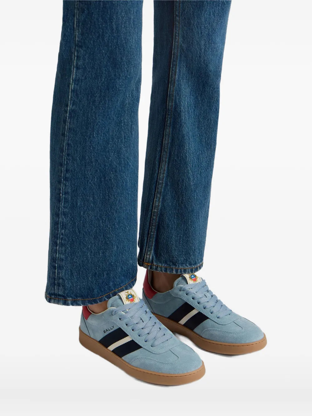 Bally Striped Suede