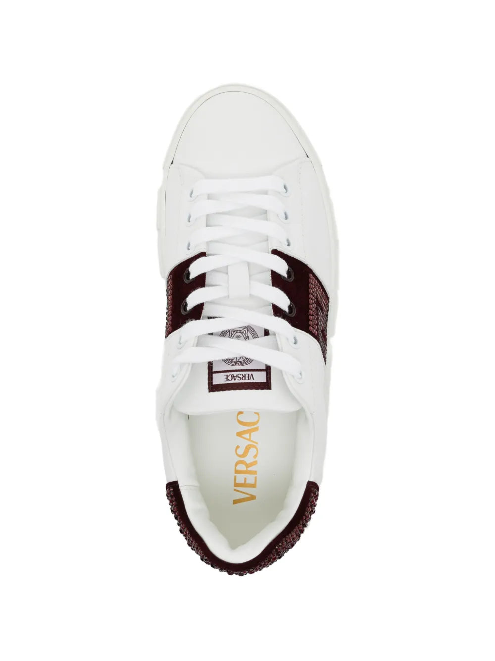 Versace Crystal-Embellished Trainers