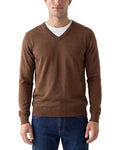 Raffi Jersey Silk & Linen-Blend V-Neck Sweater
