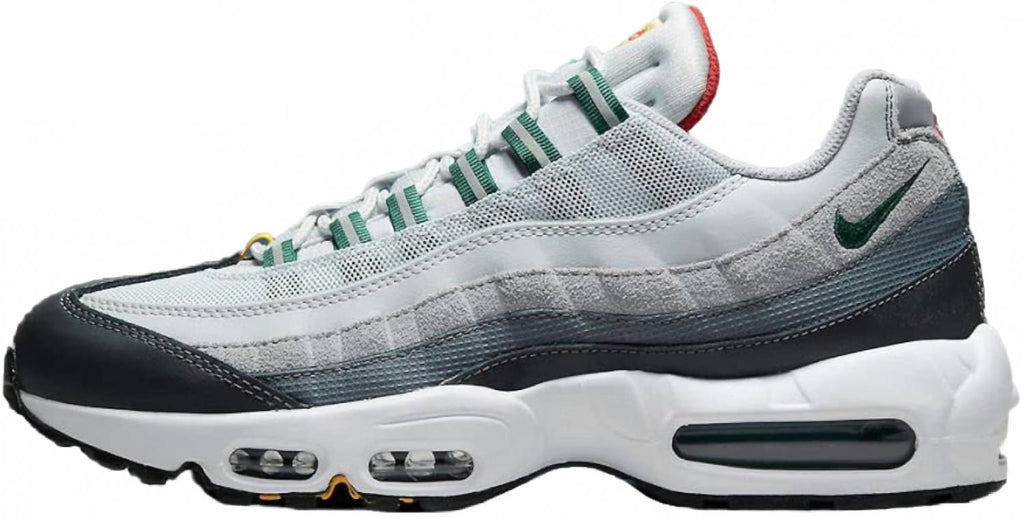 Men's Air Max 95 Essential Shoes In Pure Platinum/gorge Green