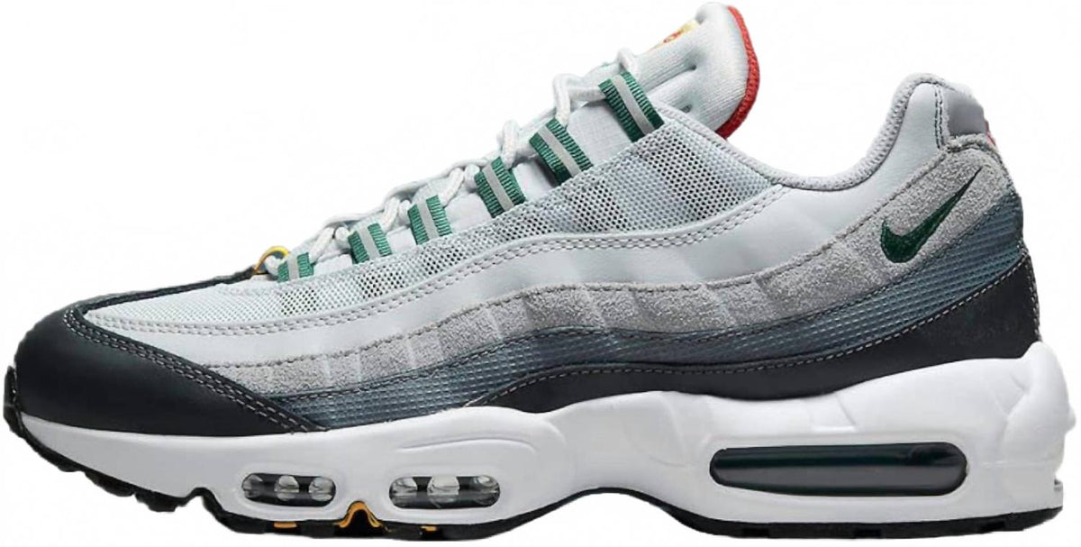 Men's Air Max 95 Essential Shoes In Pure Platinum/gorge Green