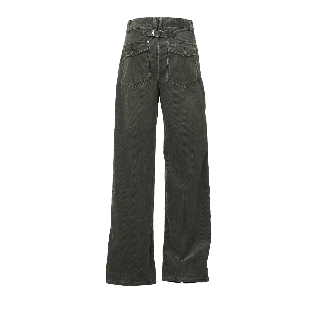 Washed Corduroy Oversized Wide-Leg Pants
