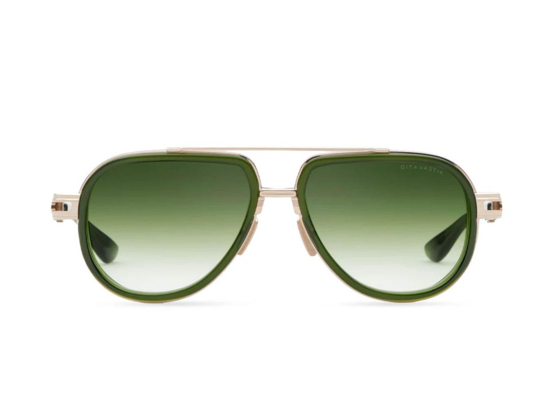 Gold Vastik Aviator Gradient Sunglasses