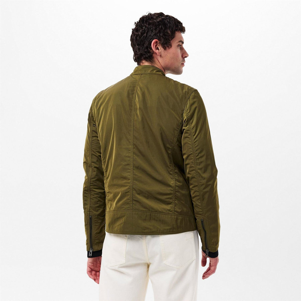 Belstaff Mens Weather Resistant Bomber Jacket