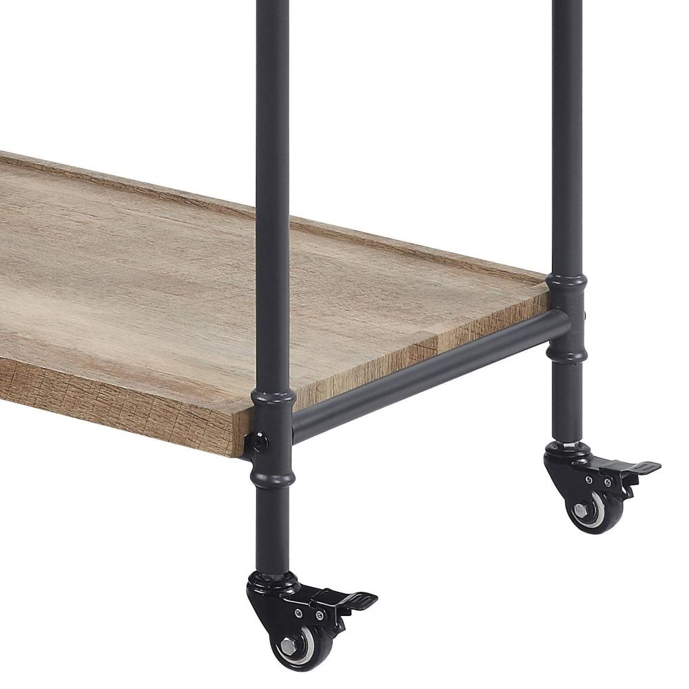 Utility Cart with Two Storage Shelves