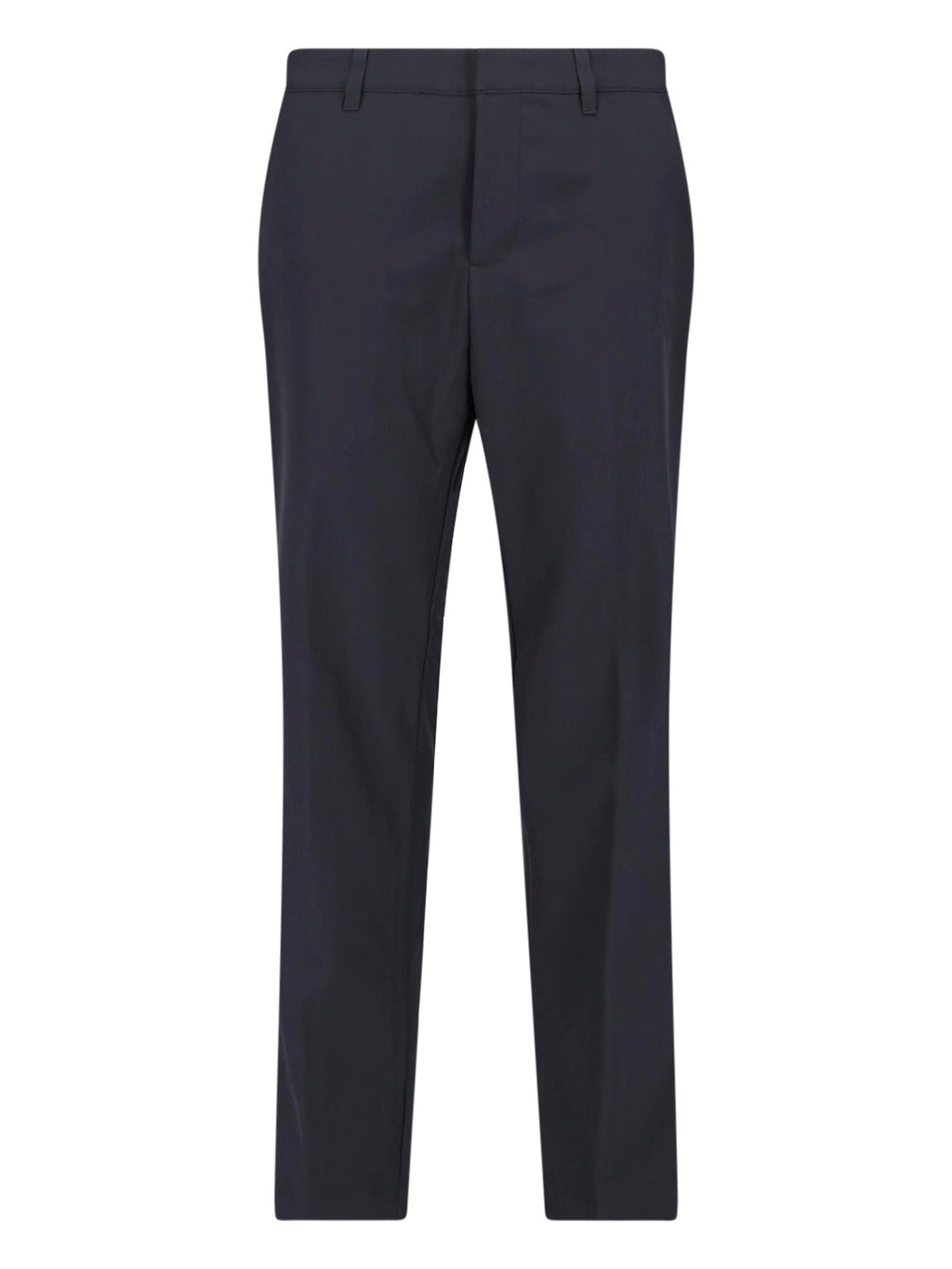 Black Recycled Fabric Tailored Fit Straight-Leg Pants