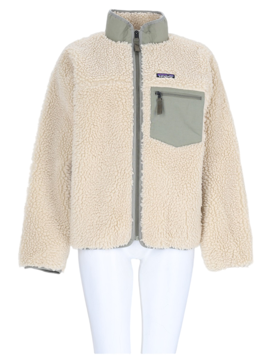 Plush Textured High Collar Fleece Jacket