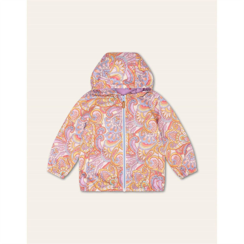 Oilily Waterproof Adjustable Hood Rain Anorak