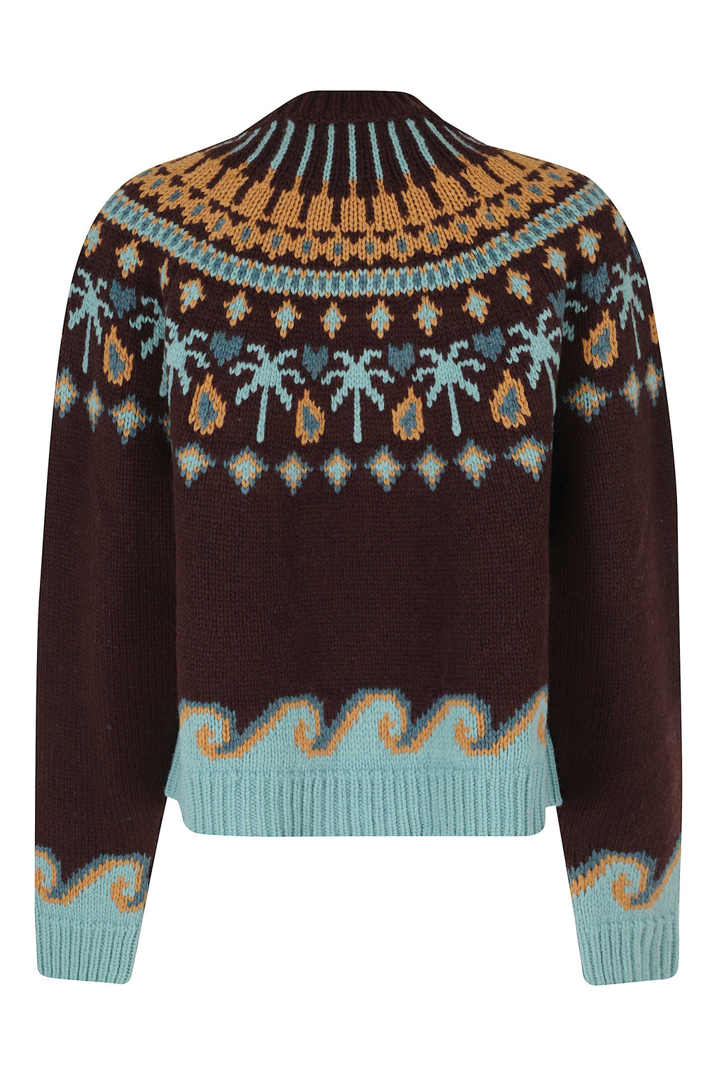 Burgundy Sweet Winter Wool Sweater