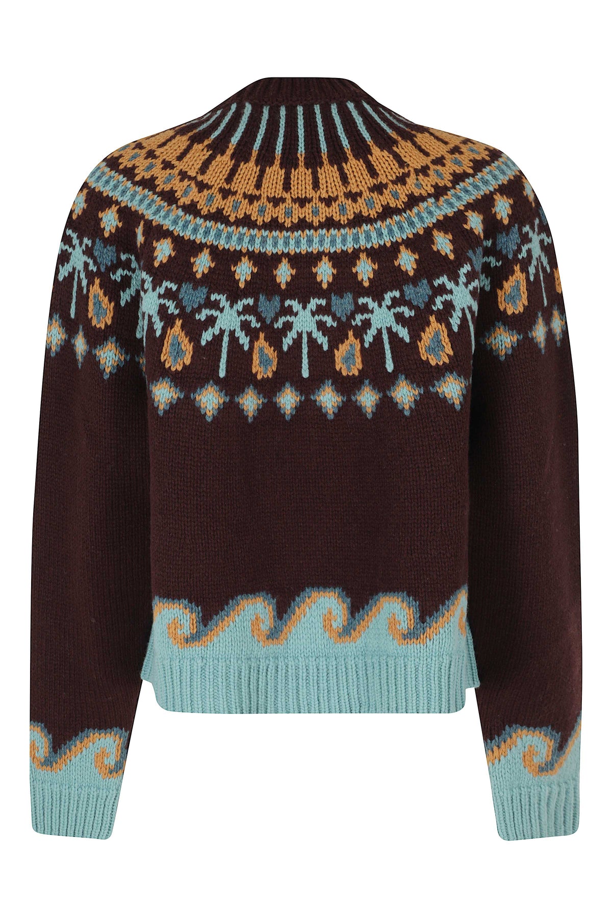 Burgundy Sweet Winter Wool Sweater