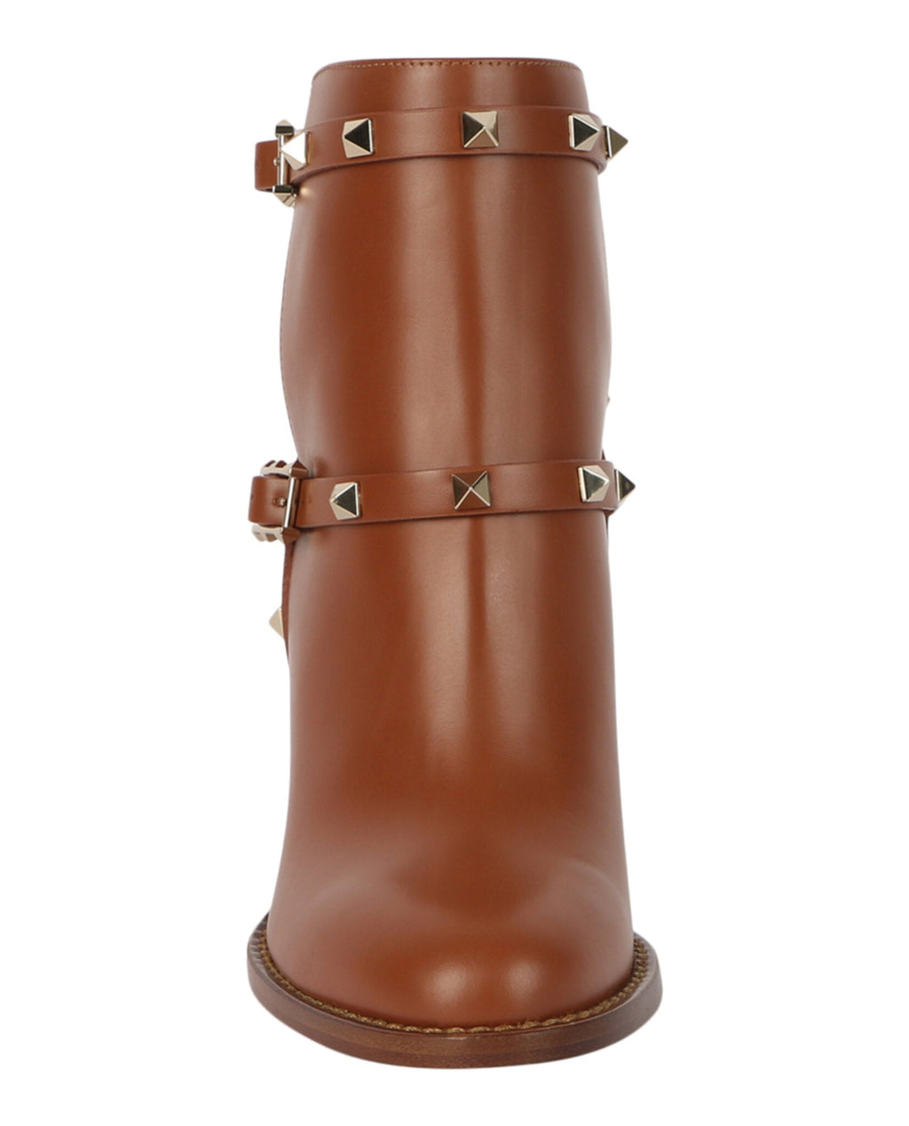 Rockstud Leather Booties