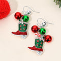 Christmas Boots Bell Dangle Earrings