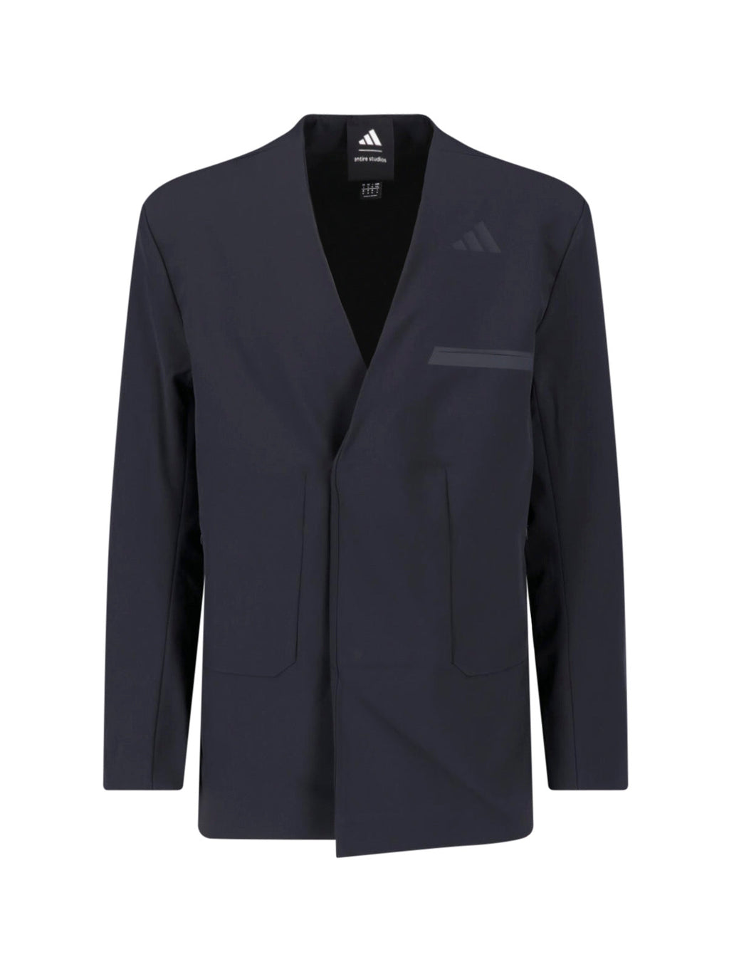 Black Recycled Technical Fabric Monopetto Jacket