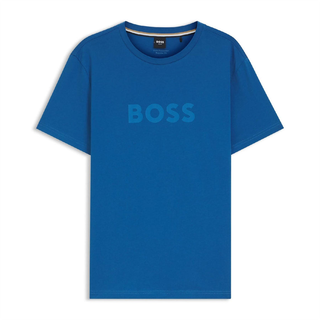 Boss Wordmark Printed Logo Crew Neck Short Sleeve T-Shirt
