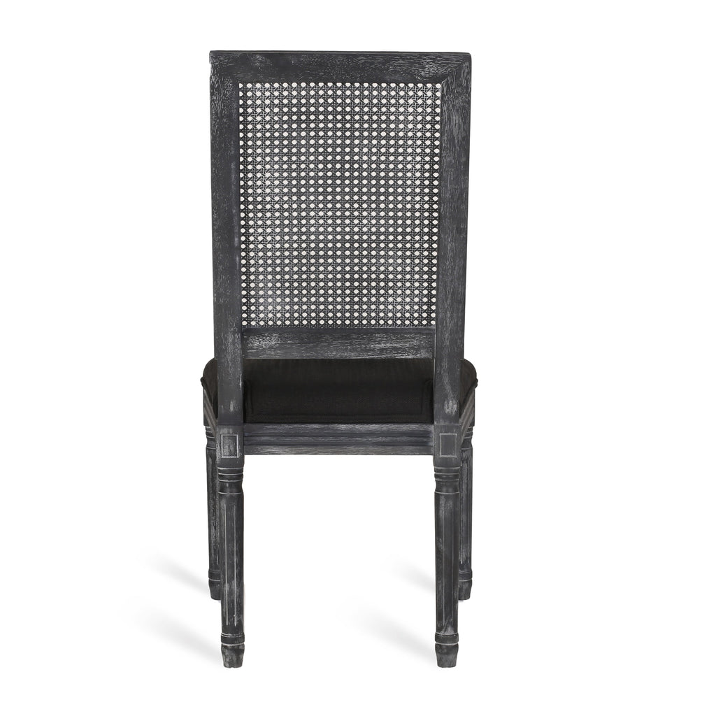 Set of 2 Wooden Dining Chairs with Cushioned Seats