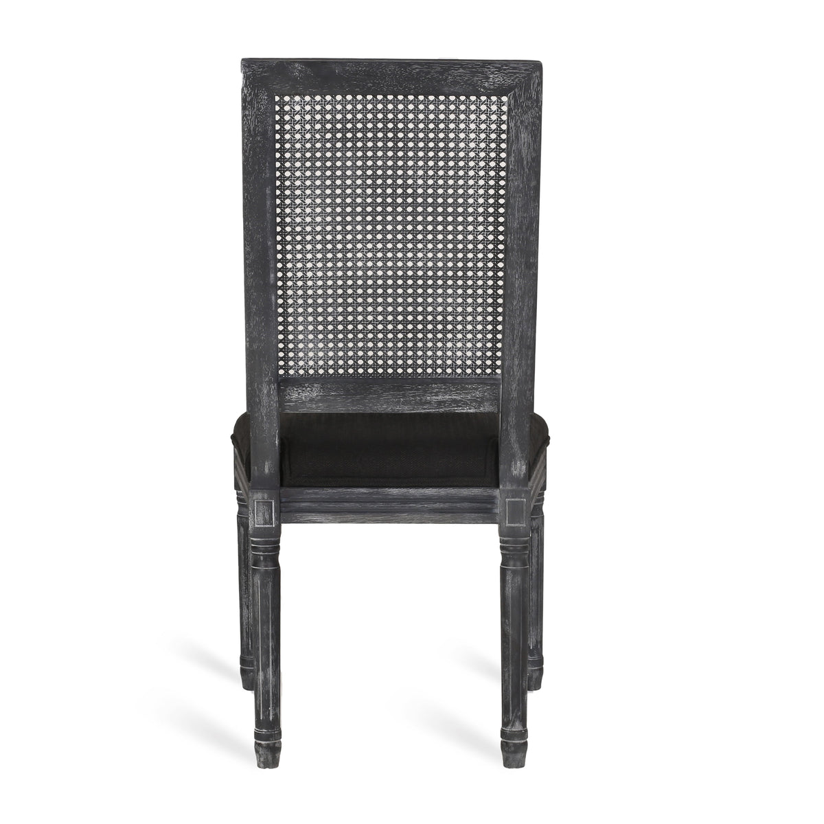 Set of 2 Wooden Dining Chairs with Cushioned Seats