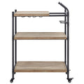 Utility Cart with Two Storage Shelves