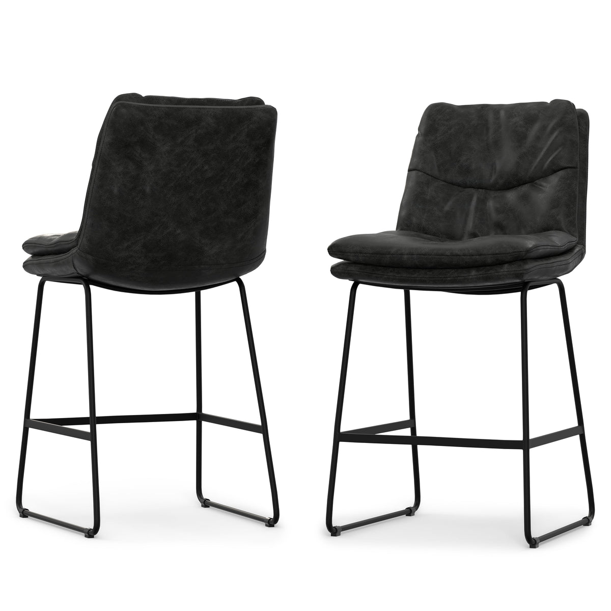 Set of 2 Modern Kitchen Counter Stools