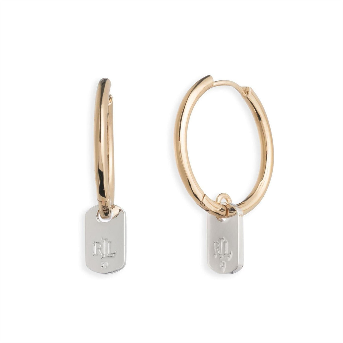 Lauren by Ralph Lauren Lauren Ralph Lauren Gold  And  Silver Tag Drop Earrings