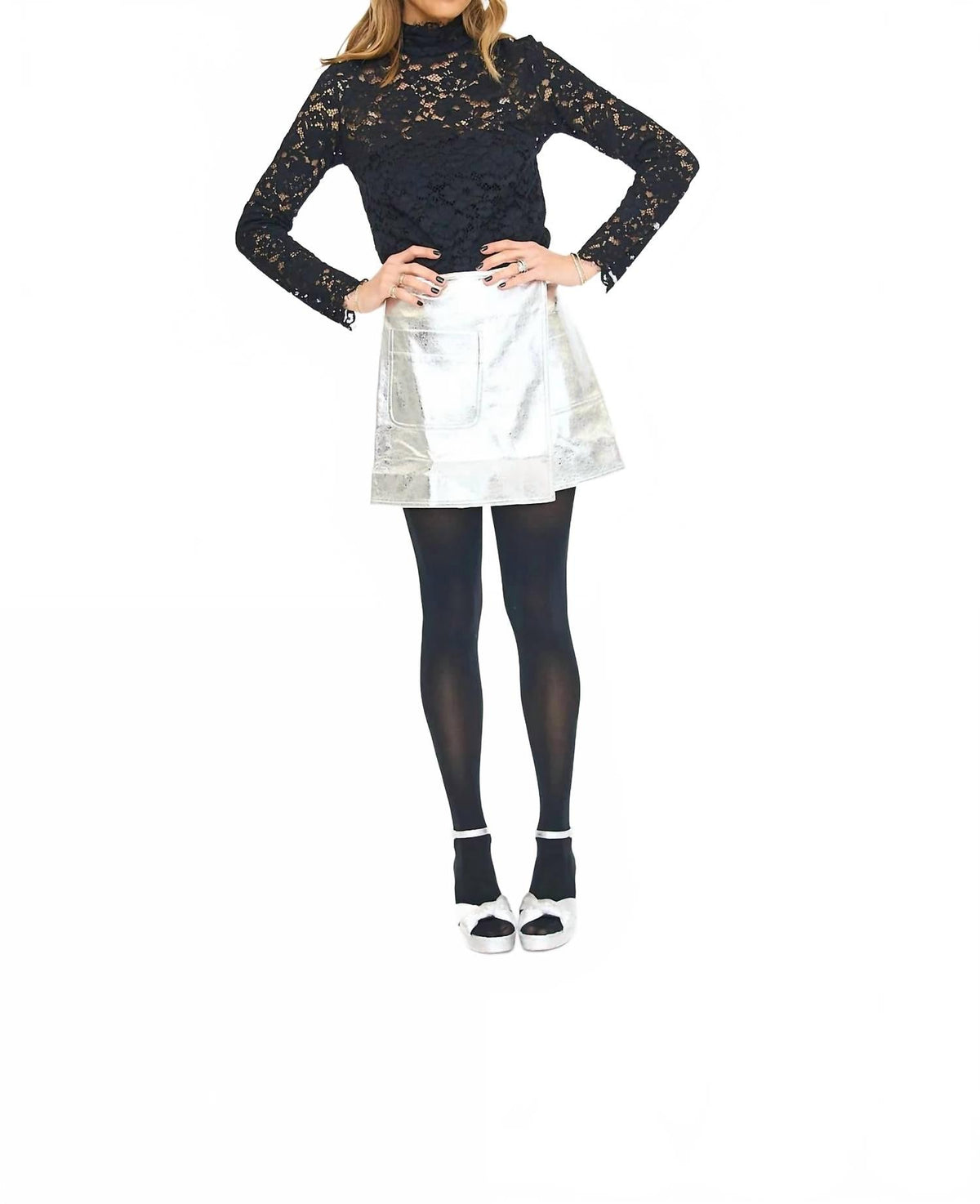 Thea Lace Top In Black