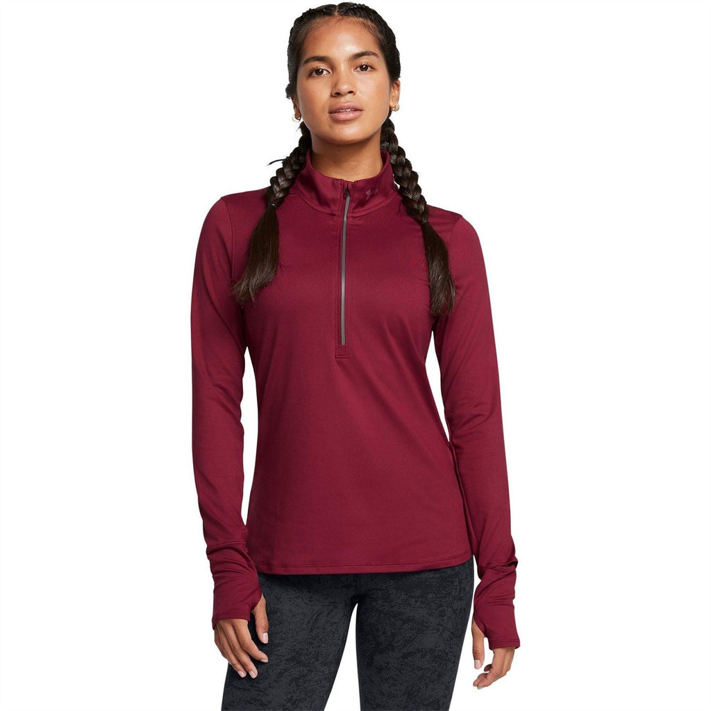 Under Armour Launch Zip Neck Long Sleeve Slim Fit Tech Top