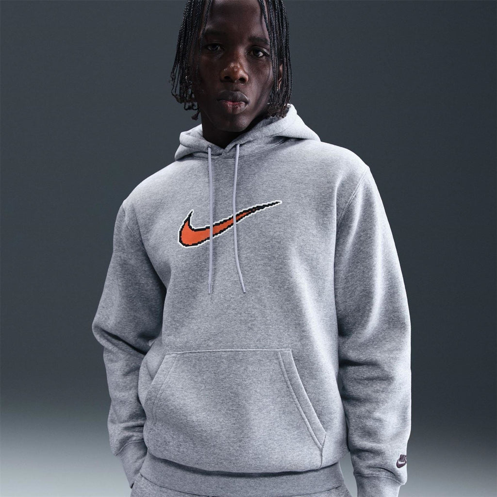 Nike Club Kangaroo Pocket Hooded Long Sleeve Sweatshirt