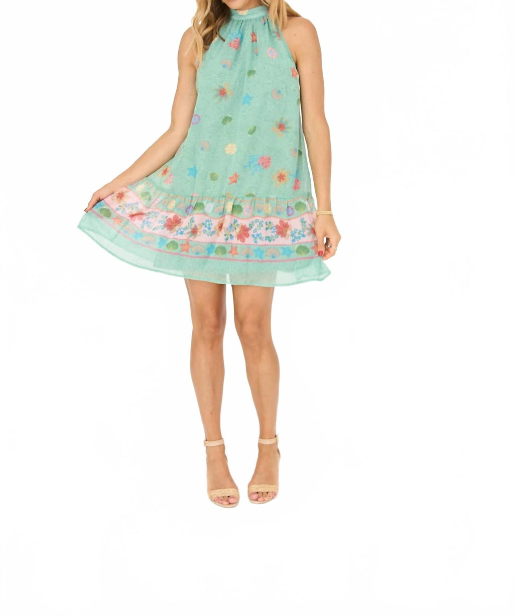 Summer Shell Dress In Mint