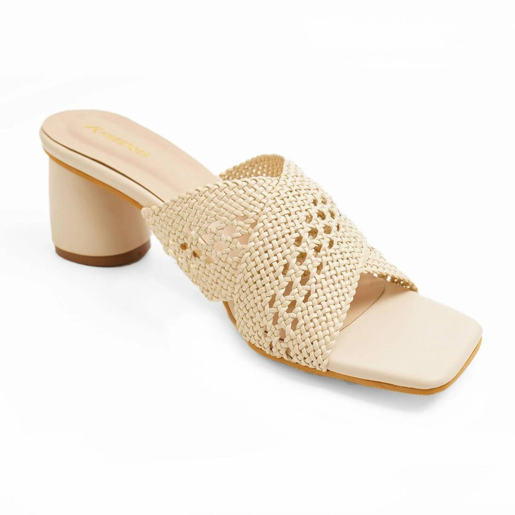 Women's Willow Block Heels In Beige