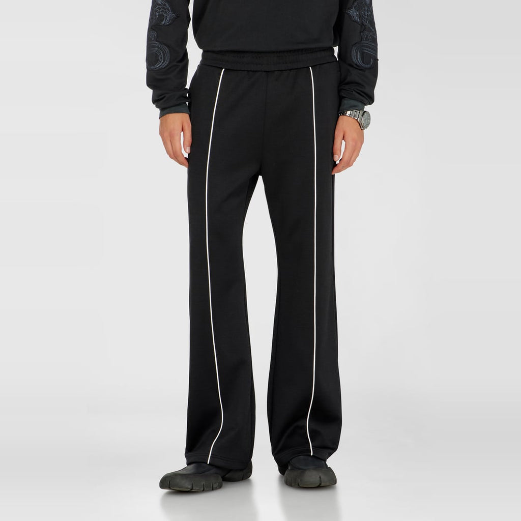 Track pants with contrast piping