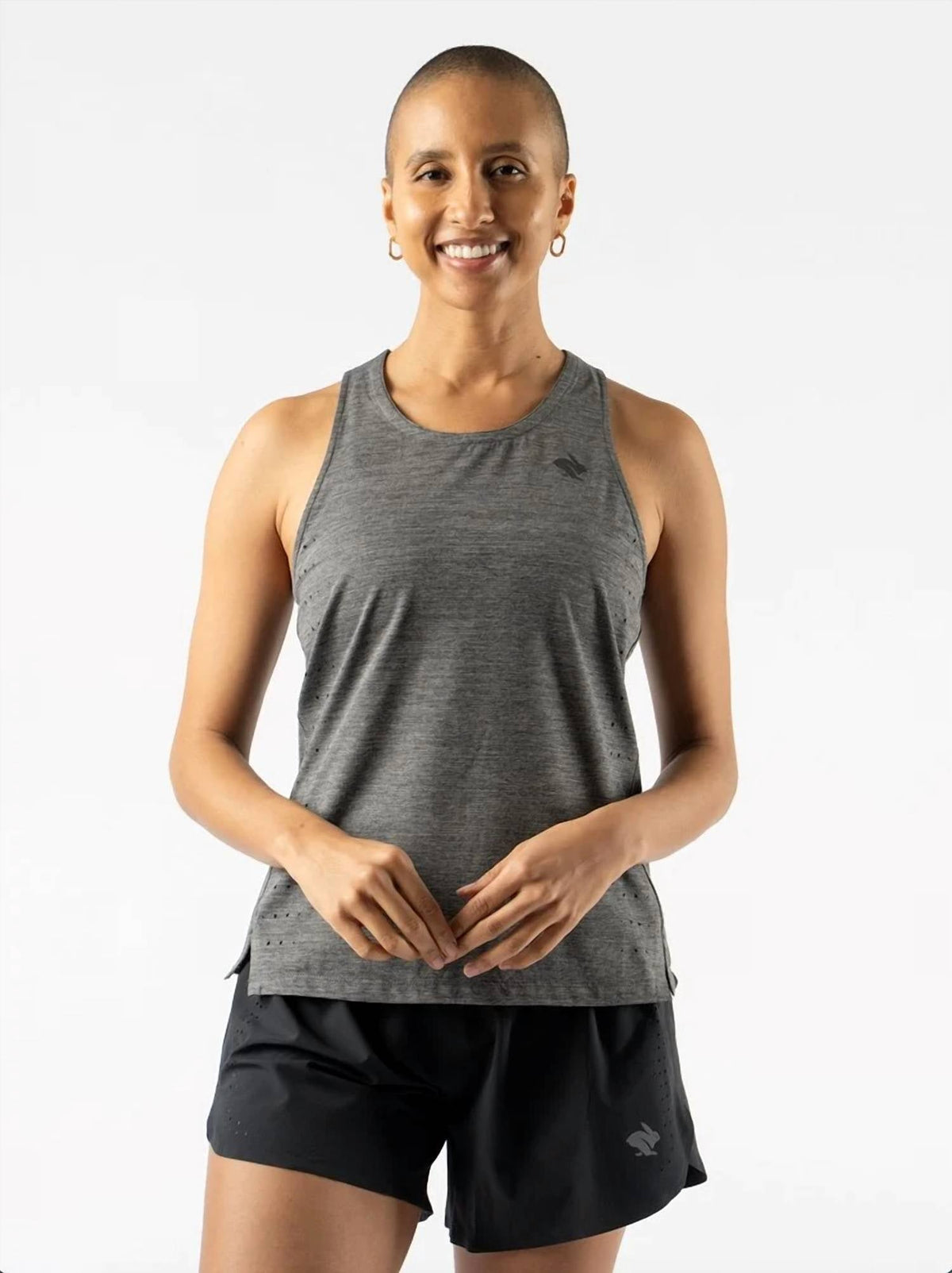 Race Pace Tank Top In Black Charcoal