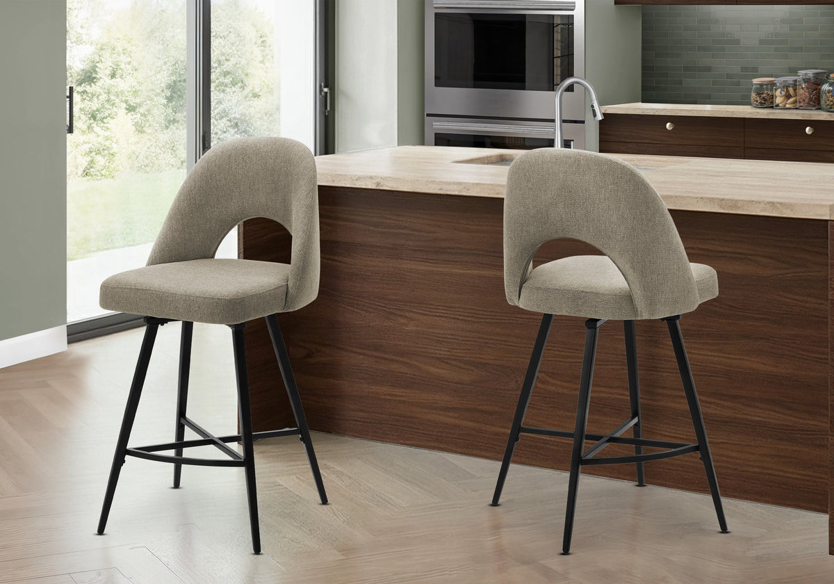 Upholstered Bar Stools with Supportive Frames