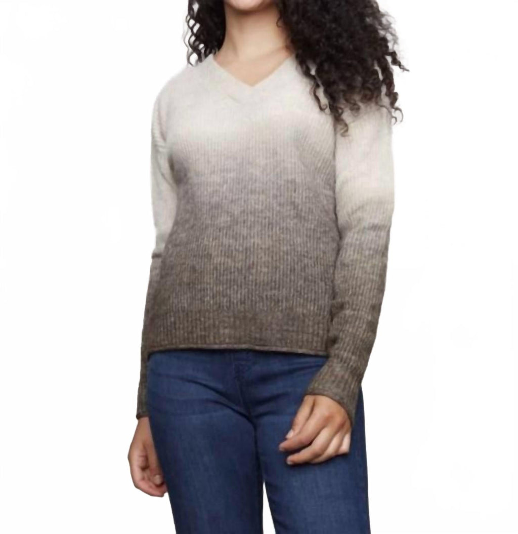 Ombre Cardigan In Pine