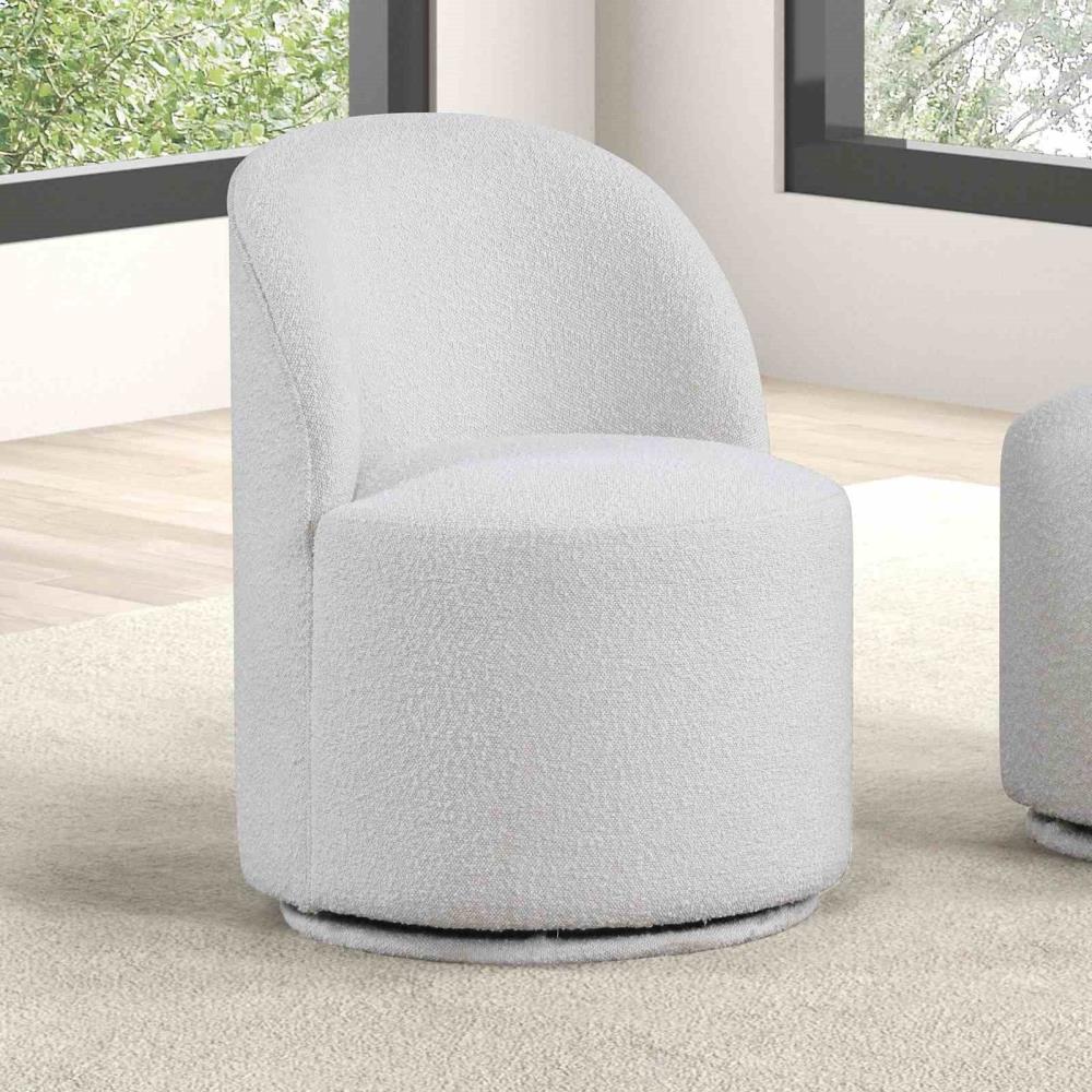 Contemporary Rotating Dining Chair with Upholstered Seating