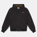 Timberland Solid Patterned Hooded Ribbed Cuff Overshirt
