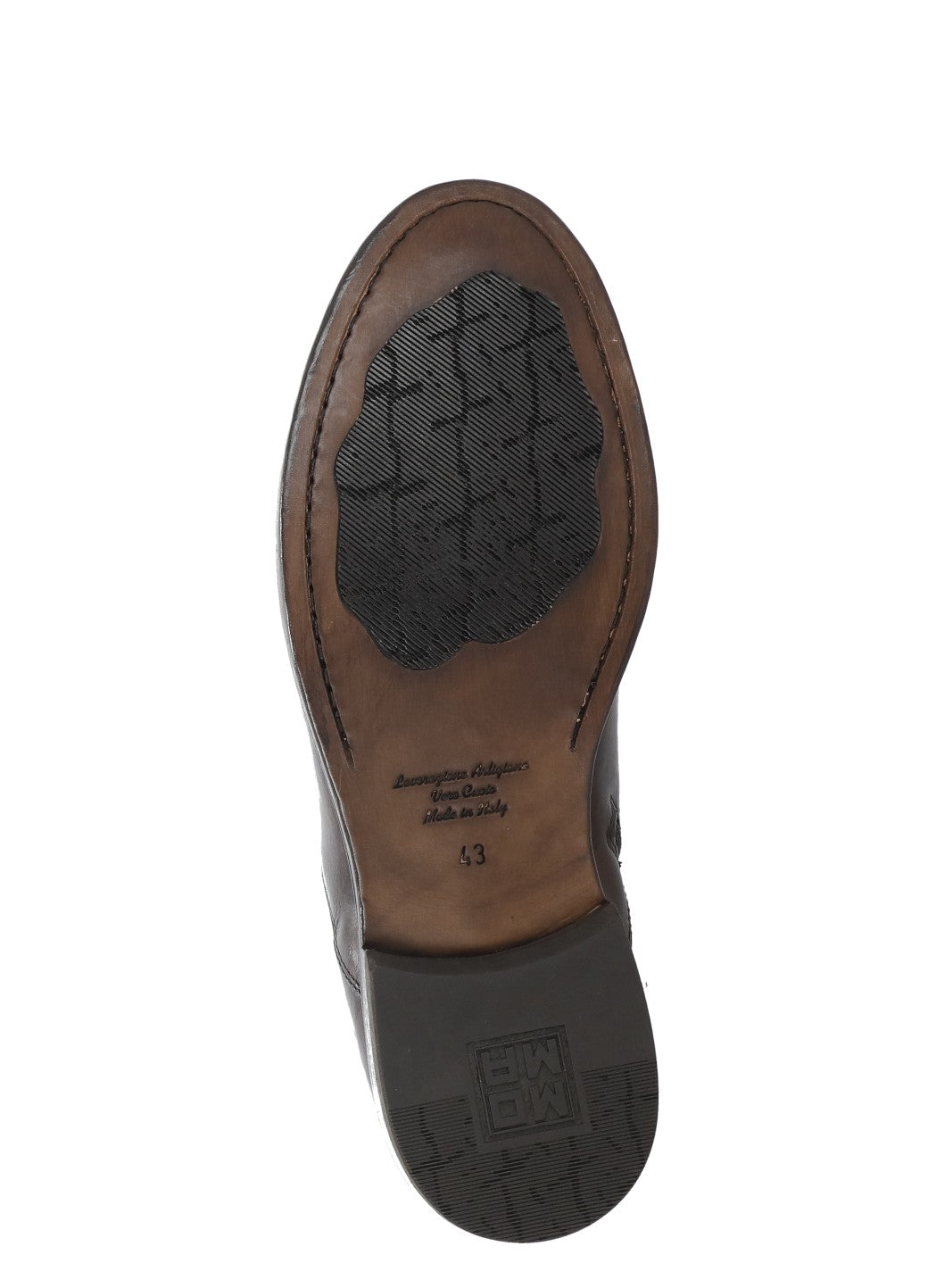 Brown Caesar Vintage Zip Leather Ankle Boots