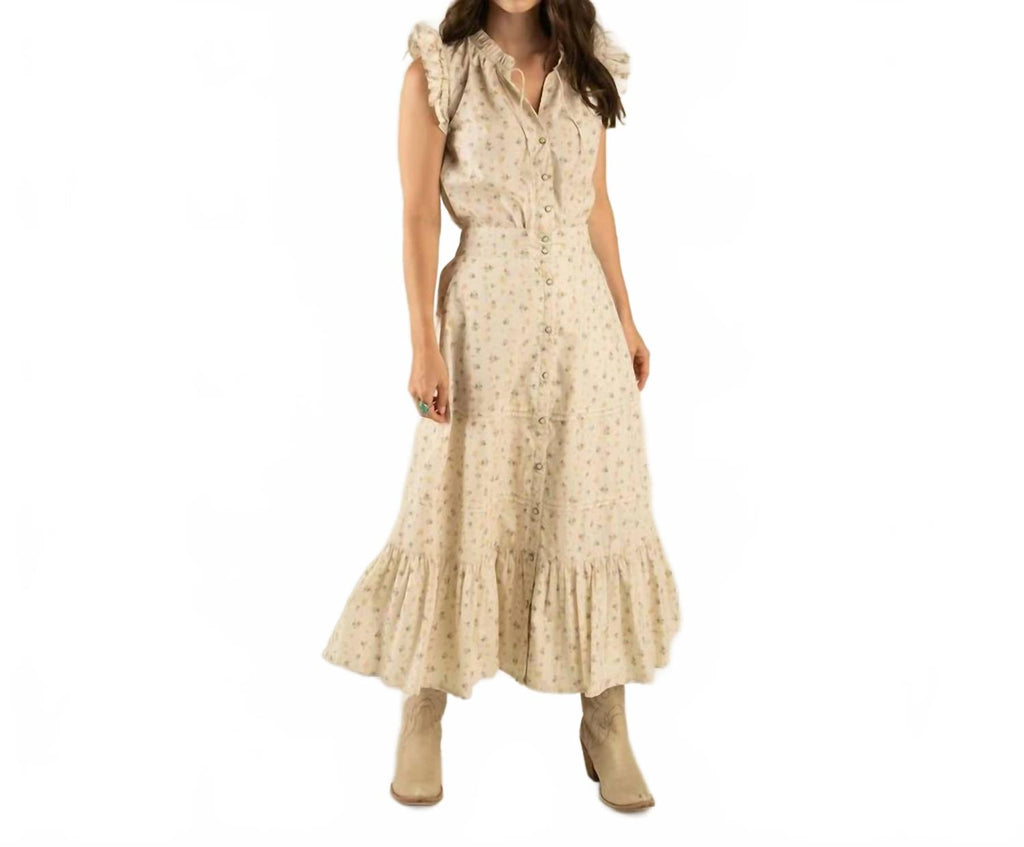 Prairie Maxi Skirt In Dustbloom-Antique
