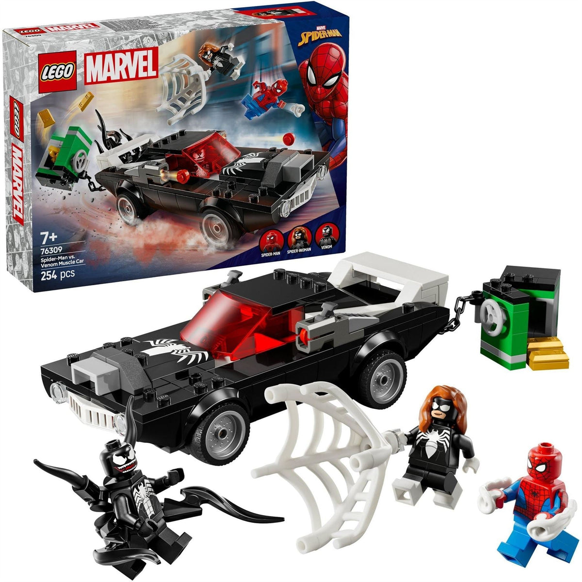 LEGO Spider Man vs. Venom Muscle Car 76309
