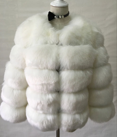 Mink Coats Women New Fashion White