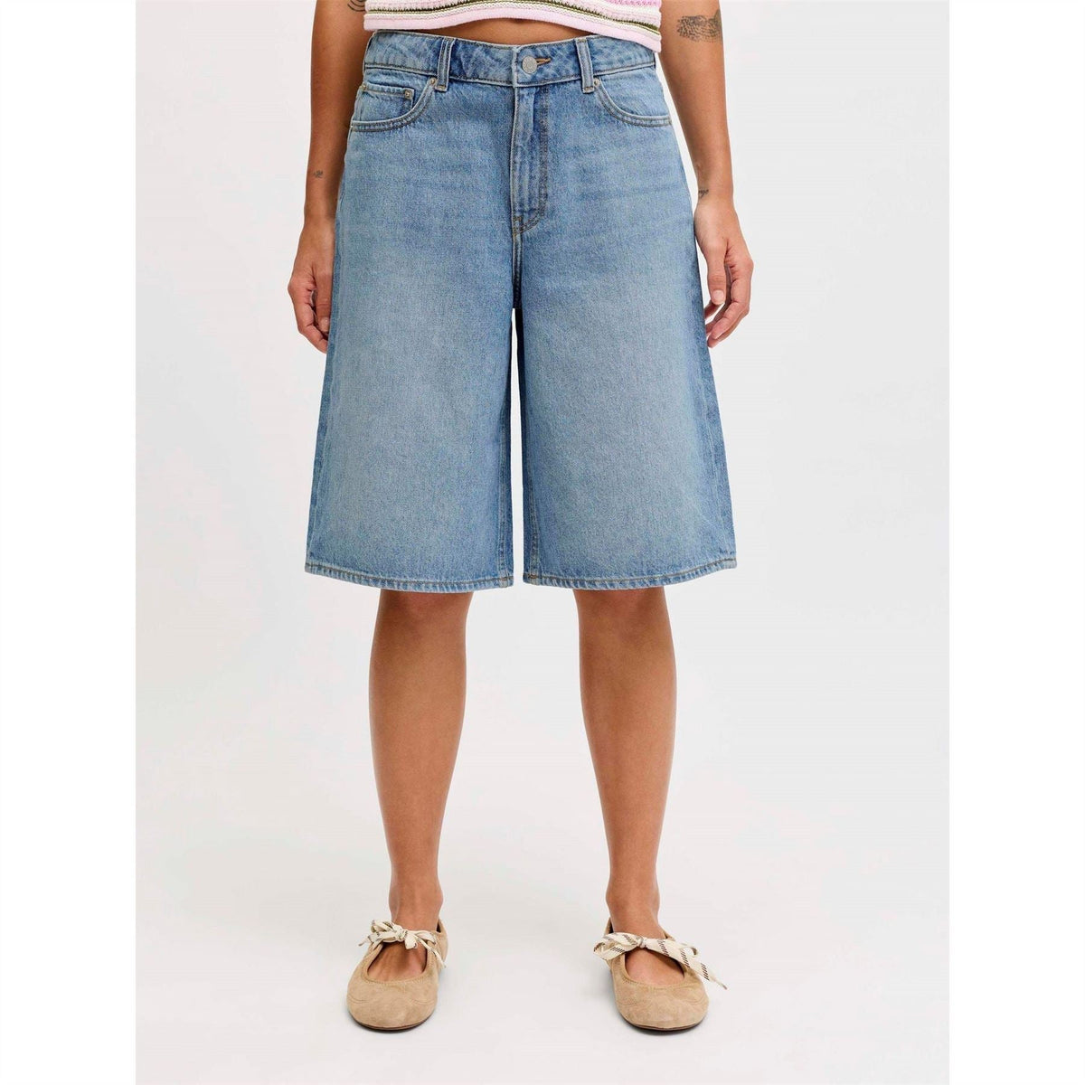 JJXX Long Denim Bermuda Shorts