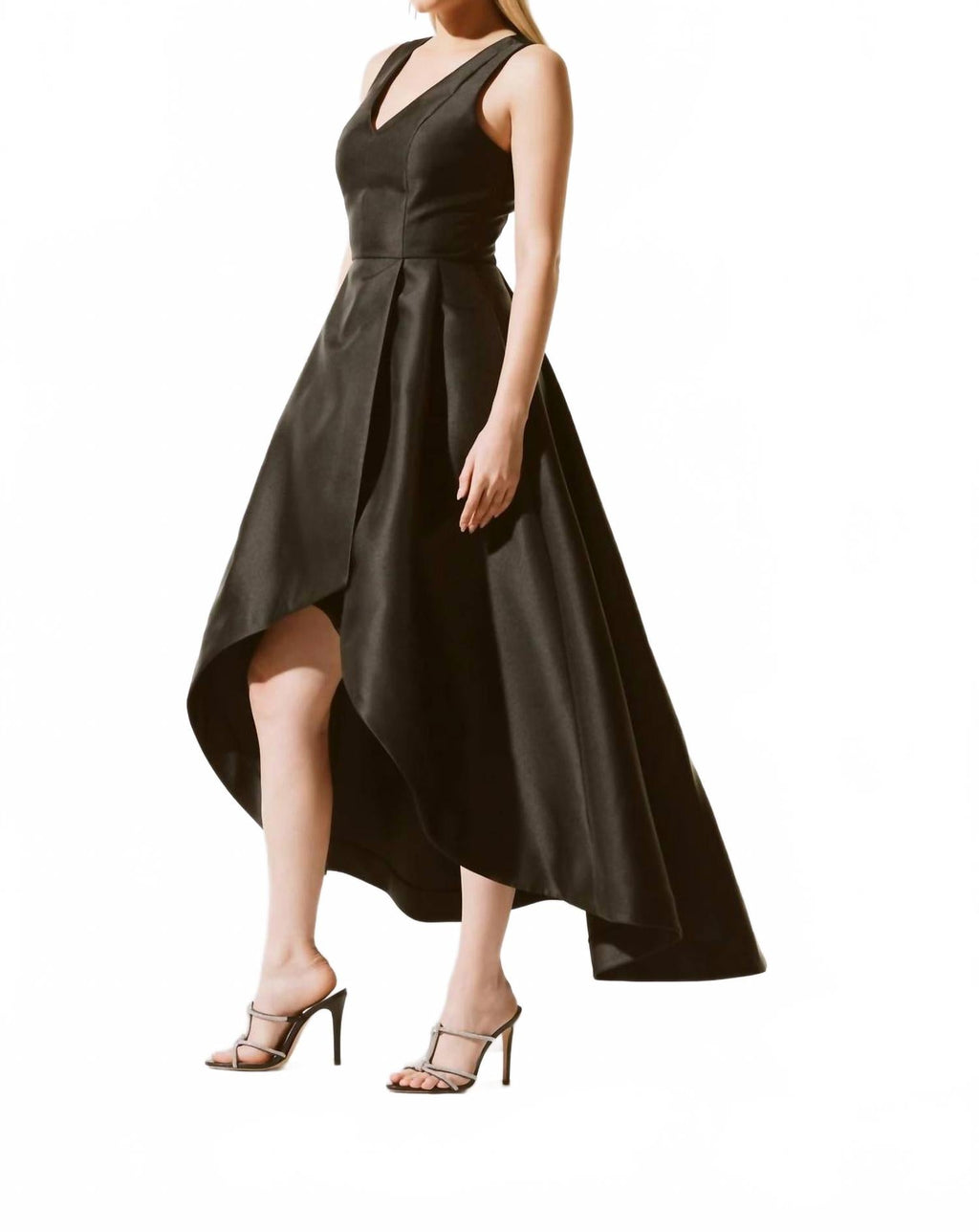 Sophisticated Wrap Convertible Dress In Black