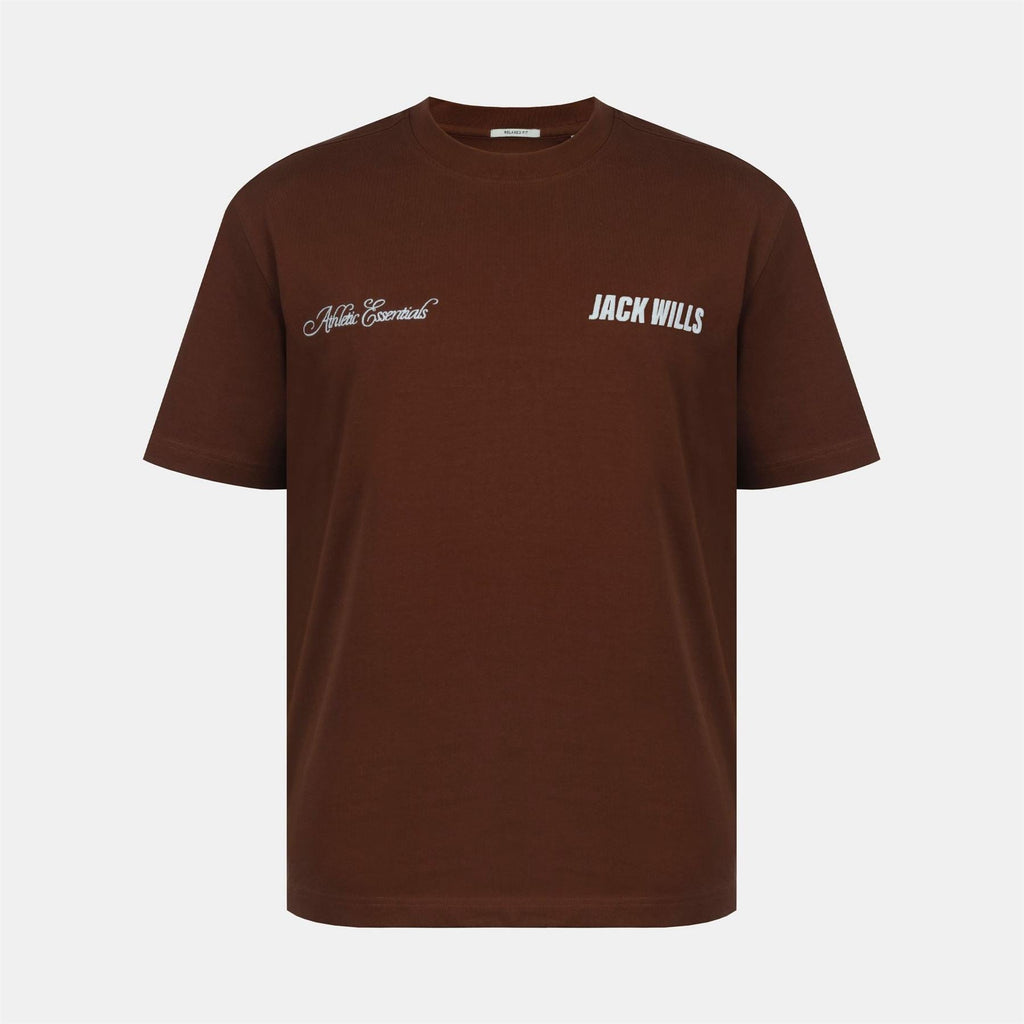 Jack Wills Script Mix Cotton Short Sleeve Oversized T Shirt