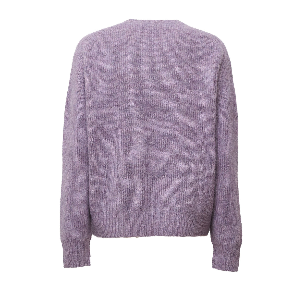 Ribbed Knit Boxy Rounded Hem Pullover