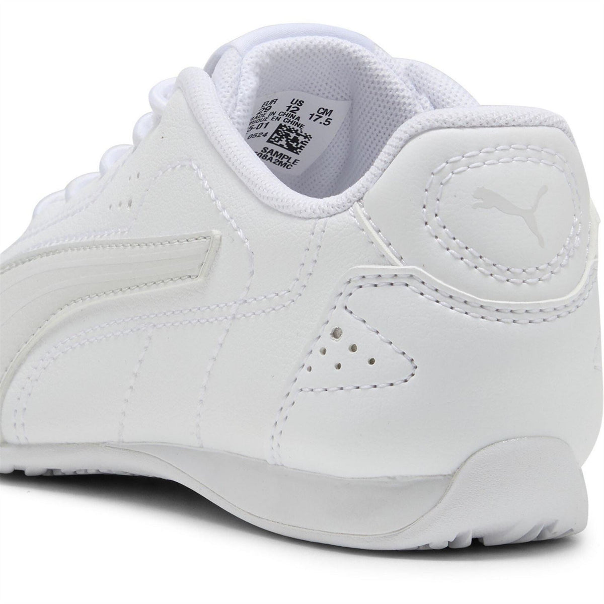 Puma Low Top Round Toe Flat Heel Sneakers