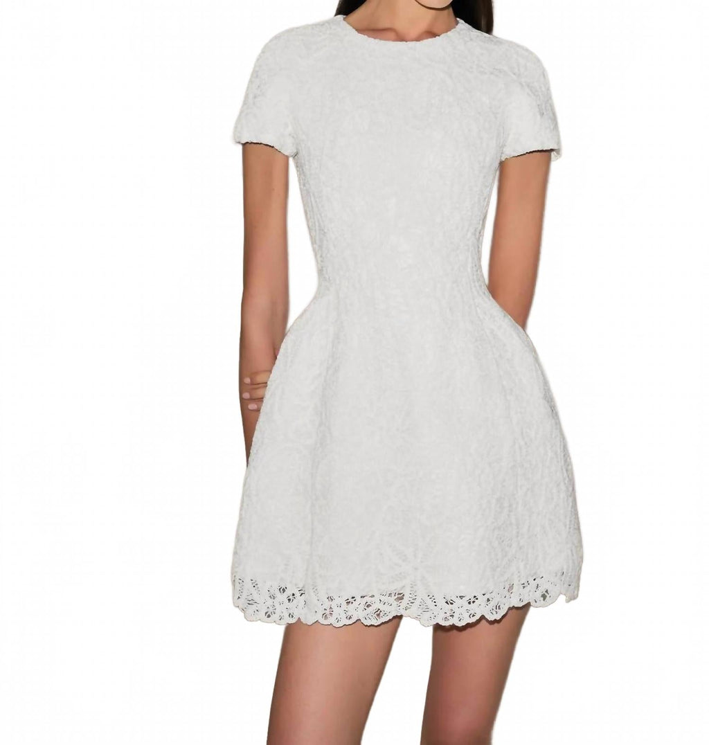 Regatta Mini Dress In Floral Macrame