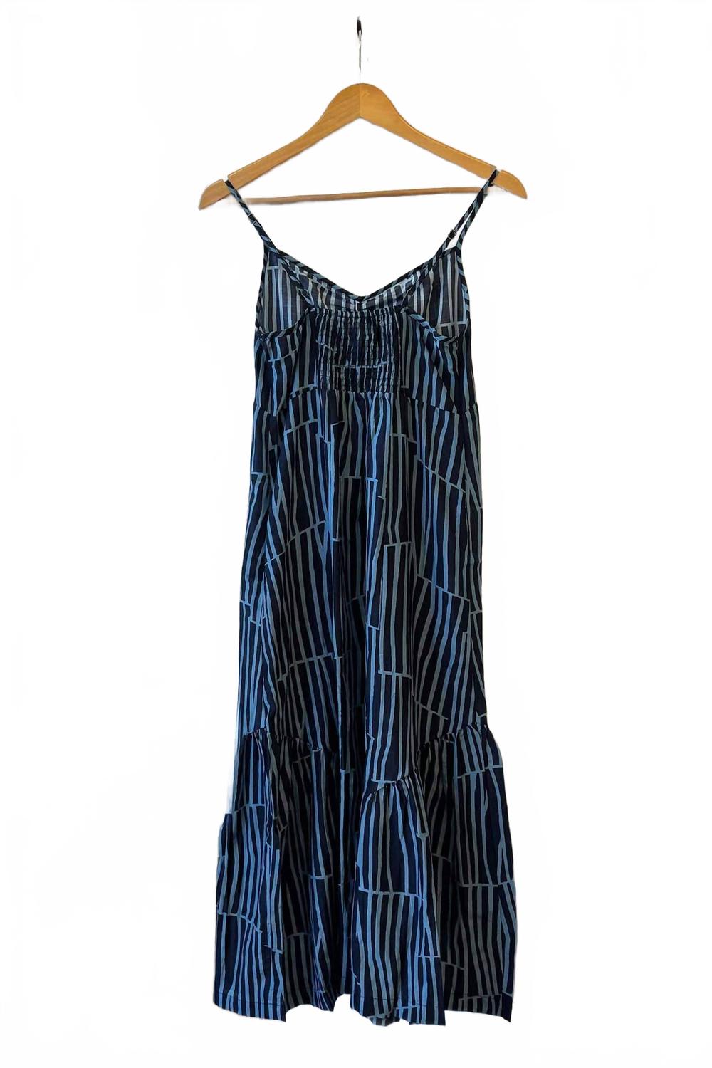 Katie Dress In Woodcut Black Citadel