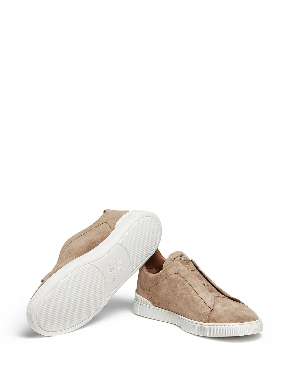 Zegna Triple Stitch Slip-On Sneakers