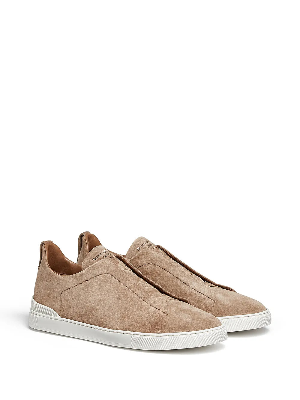 Zegna Triple Stitch Slip-On Sneakers