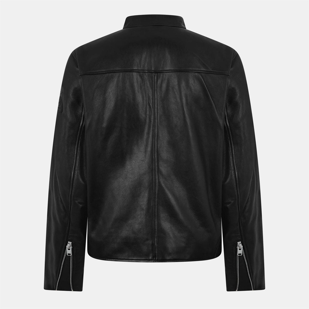 Belstaff Mens Track Racer Leather Tailored Fit Jacket