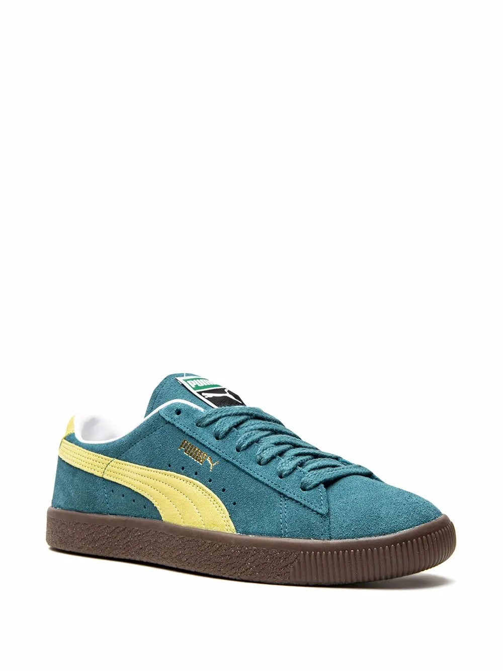 Puma Suede Vtg Blue Coral/Yellow Alert Sneakers