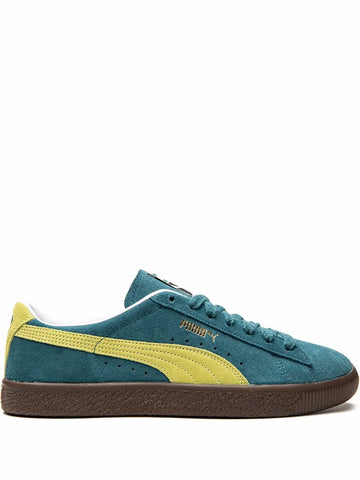 Puma Suede Vtg Blue Coral/Yellow Alert Sneakers